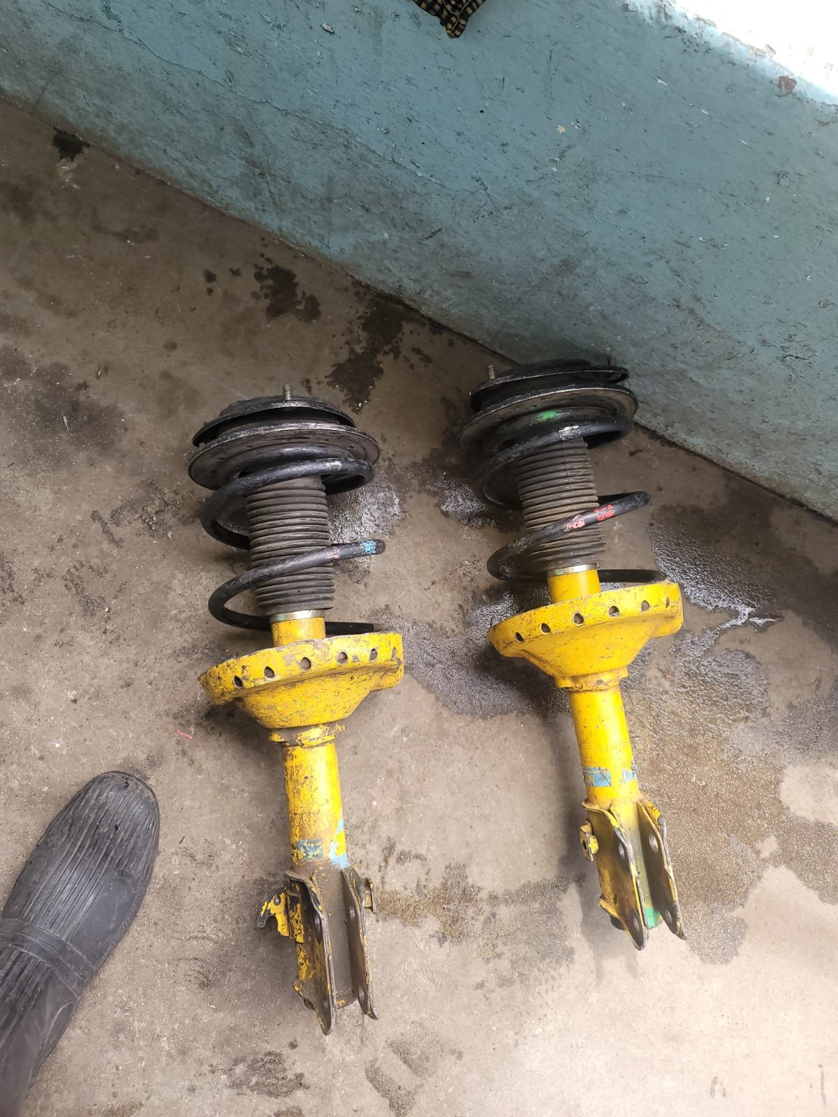 Shocks, arms & coil springs.